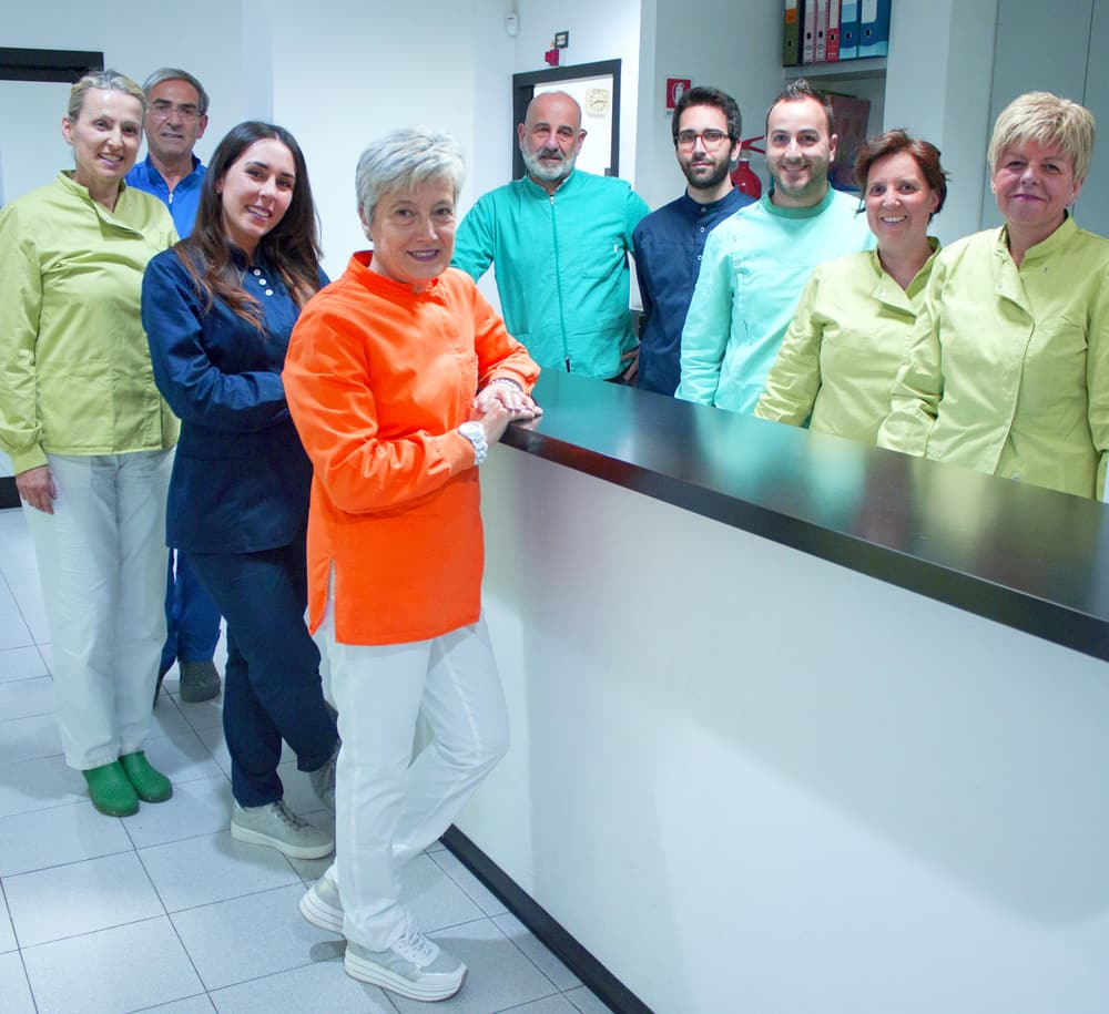 Il team dello studio alla reception